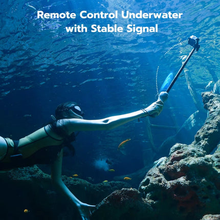 TELESIN 0.85m Underwater Selfie Stick Wireless Remote Control For GoPro HERO12 Black / HERO11 Black / HERO10 Black / HERO9 Black / HERO8 Black, Selfie Stick