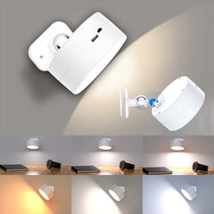 LED 360 Degree Rotating Lamp Magnetic Cabinet Spotlight Atmosphere Night Light