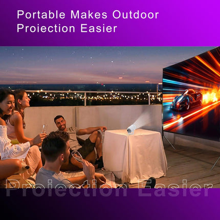 HY400 Android 12.0 System Intelligent Projector Portable Family Projector, US Plug, EU Plug, UK Plug, AU Plug