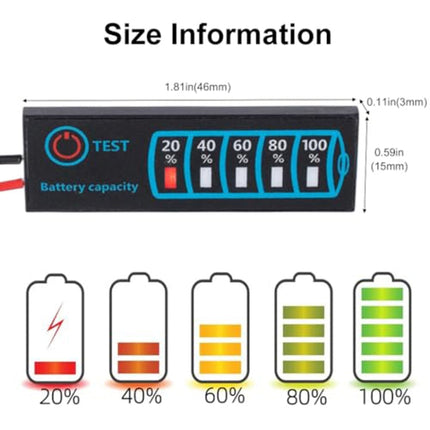 Lead- Acid Lithium Battery Universal LED Voltage And Electricity Display Board, Universal LED