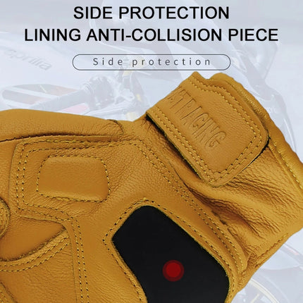GHOST RACING Motorcycle Riding Anti-fall Warm Breathable Full-finger Gloves, M, L, XL, XXL