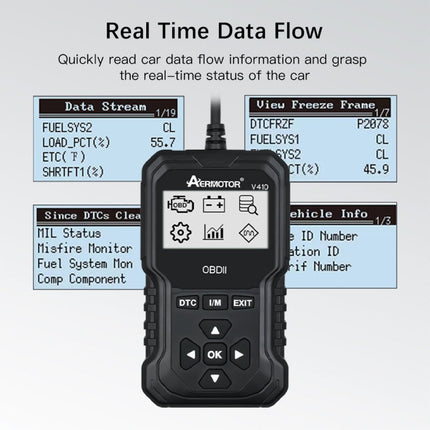 AERMOTOR Car Fault Diagnostic Instrument ELM327 Engine Fault Detection Tool