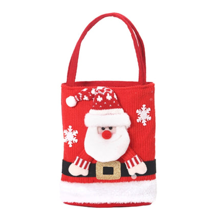Cute Large Capacity Christmas Decorations Gift Bag Kids Candy Tote Bag, Santa Claus, Snowman, Elk, Bear