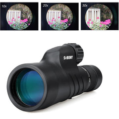 SVBONY SV45 10-30x50 Large Caliber High Definition Waterproof Continuous Zoom Monoculars, SV45