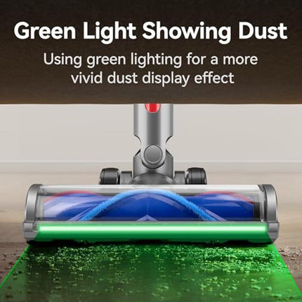 Soft Velvet Suction Head With Full Range Dust Display Light, For Dyson V7 V8 V10 V11 V15, For Dyson V6, For Dyson V12 Slim / V10 Slim