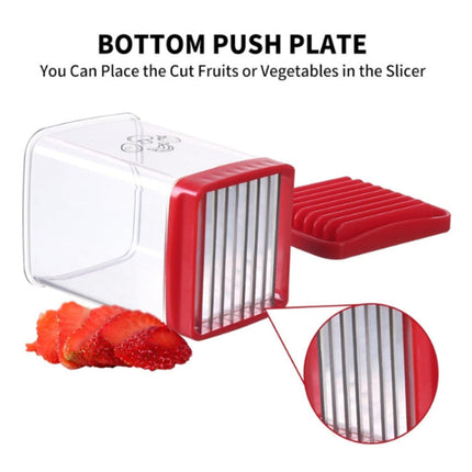 Multifunctional Household Kitchen Fruit And Vegetable Slicer With Push Plate