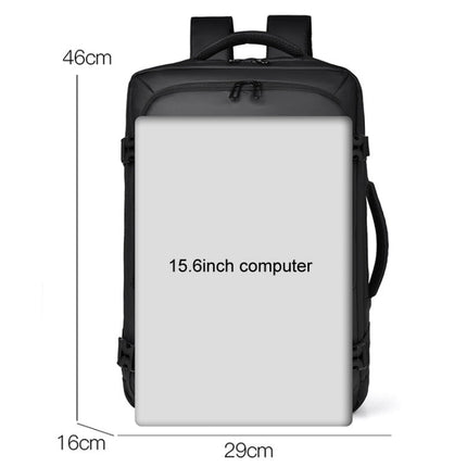 WEIXIER B726 Simple Expandable Double-Shoulder Backpack Large Capacity Business Casual Bag