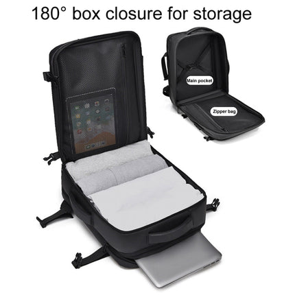 WEIXIER B726 Simple Expandable Double-Shoulder Backpack Large Capacity Business Casual Bag