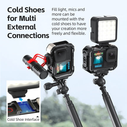 AMagisn Upgrade Ver Metal Rabbit Cage For GoPro HERO13 Black / HERO12 Black / HERO11 Black / HERO10 Black / HERO9 Black, AP10