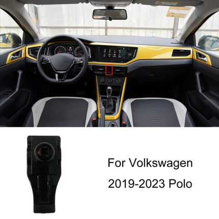For Volkswagen Car Air Outlet Modified Mobile Phone Holder Base, 16-22 Touran L, 19-23 Polo, 18-20 Teramont, 17-20 Santana (Double Flash Square), 19-22 Bora, 19-21 Lamando