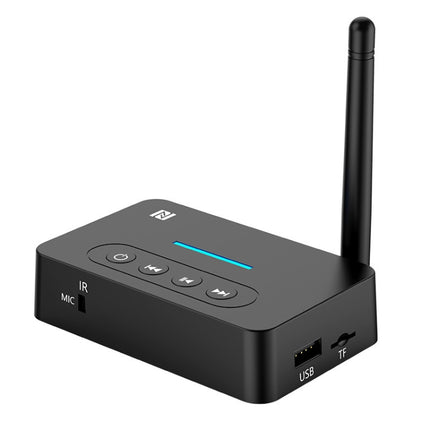 D9 2-in-1 Old-fashioned Audio Car Bluetooth Receiver Transmitter NFC Music Bluetooth Adapter, D9 2-in-1