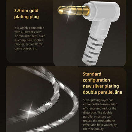 3.5mm Mobile Phone Earphones Sports In-Ear Pluggable Stage Earphone, QKZ HBB With Microphone, QKZ HBB Standard