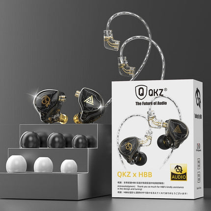 3.5mm Mobile Phone Earphones Sports In-Ear Pluggable Stage Earphone, QKZ HBB With Microphone, QKZ HBB Standard
