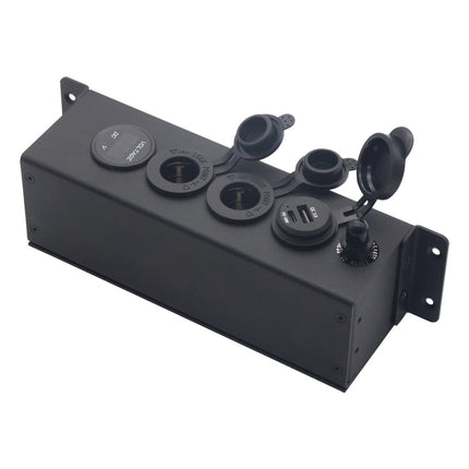 USB Voltmeter Cigarette Lighter Socket With Switch Power Box For Car And Ship, AOS3515-1, AOS3515-50A-Z With 30CM Cable
