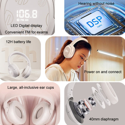 Inphic H1S Bluetooth Wireless Headphones Headset FM Listening Exam Hi-Res Audio Earphones