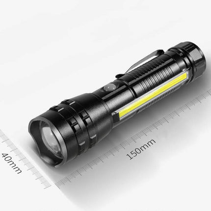 E-SMARTER P27 Pen Clip Strong Light Flashlight Laser Wick High Bright Side Light Outdoor Emergency Adventure Flashlight, P27
