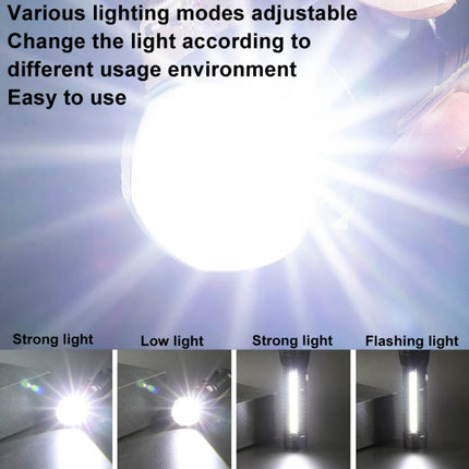 E-SMARTER P27 Pen Clip Strong Light Flashlight Laser Wick High Bright Side Light Outdoor Emergency Adventure Flashlight, P27