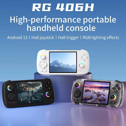 ANBERNIC RG406H Wireless HD Touch Screen Handheld Game Console, Standard No Card, Standard+128G, Standard+256G