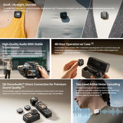 Original 2 TX + 1 RX + Charging Case For DJI Mic Mini