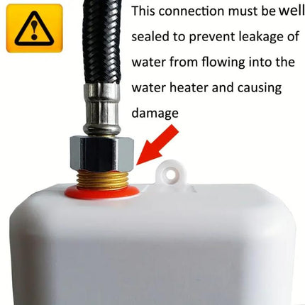 3000W Small Tankless Electric Water Heater For Kitchen Bathroom.