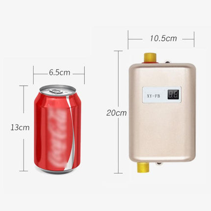 3000W Small Tankless Electric Water Heater For Kitchen Bathroom.