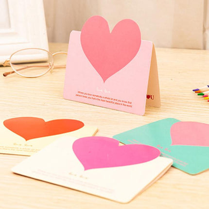 Universal Christmas Valentines Day Greeting Card Birthday Tanabata Blessing Message Card, Random Color Delivery