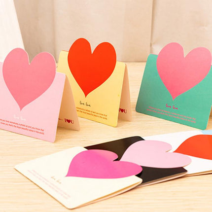 Universal Christmas Valentines Day Greeting Card Birthday Tanabata Blessing Message Card, Random Color Delivery