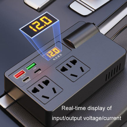 12V24V To 220V Car Multi-Function Inverter Socket Fast Charger