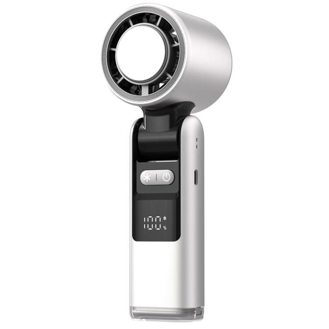100-gear High Speed Handheld Fan Mini USB Rechargeable Foldable Portable Turbo Small Fan With Cooling