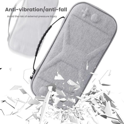 For Nintendo Switch 2 Game Console Storage Bag EVA Fabric Handbag, X-Pattern Gray, X-Pattern Black