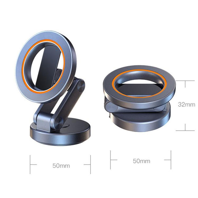 JK-319 Universal Foldable Car Cell Phone Holder Car Dashboard Rotating Magnetic Navigation Mount