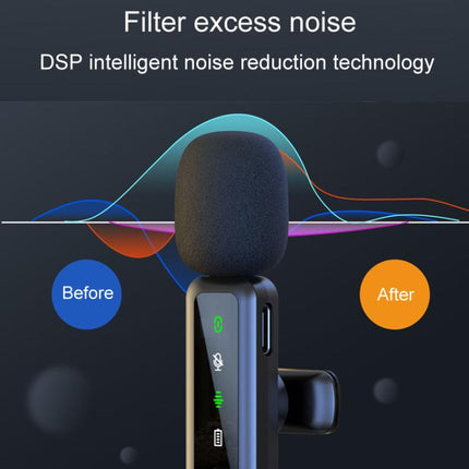 H65 3 In 1 Lavalier Wireless Microphone Outdoor Broadcast Noise Canceling Sports Camera Microphone, Single Mic, Dual Mic