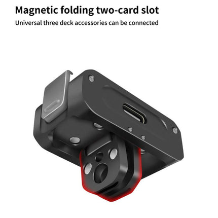 For DJI Osmo Action 2 Camera Magnetic Charging Base with 1/4 Inch & Arri Hole