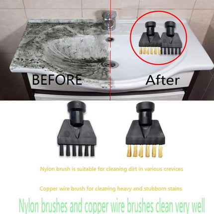 For Karcher SG-42 / SG-44 / SC1-SC5 Steamer Cleaning Small Flat Brush Accessories, Copper Brush, Nylon Brush