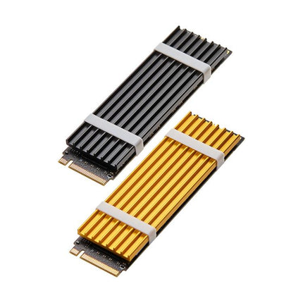FinalCool M.2 2280 NVMe SSD Heat Sink Solid State Drive Radiator, XN80 M.2 2280 Gold, XN80 M.2 2280 Black
