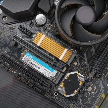 FinalCool M.2 2280 NVMe SSD Heat Sink Solid State Drive Radiator, XN80 M.2 2280 Gold, XN80 M.2 2280 Black