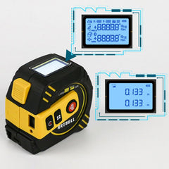 2 in 1 Rechargeable Infrared Laser Rangefinder + 5m Measuring Tape, Laser 40m, Laser 80m