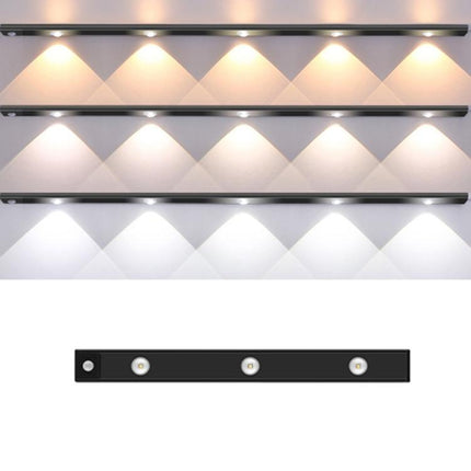 Rechargeable Motion Sensor Light Bar Cabinet Wardrobe Lamp With Remote Control, 20cm, 30cm, 40cm, 60cm, 80cm