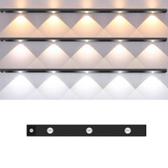Rechargeable Motion Sensor Light Bar Cabinet Wardrobe Lamp With Remote Control