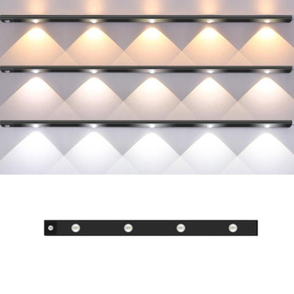 Rechargeable Motion Sensor Light Bar Cabinet Wardrobe Lamp With Remote Control, 20cm, 30cm, 40cm, 60cm, 80cm