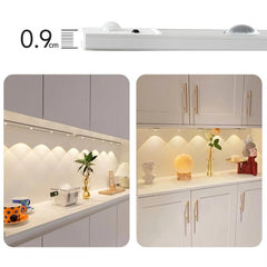 Rechargeable Motion Sensor Light Bar Cabinet Wardrobe Lamp With Remote Control