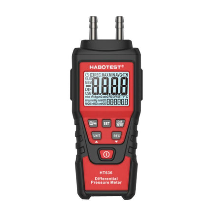 HABOTEST HT636 Highly Precision Differential Pressure Gauge Digital Micropressure Tester, HT636