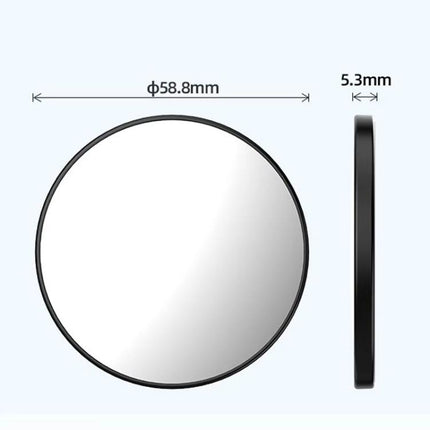 HEPAIL 101D-A Cell Phone Magnetic Selfie Mirror Magsaef Rear HD Photo Assist Convex Mirror