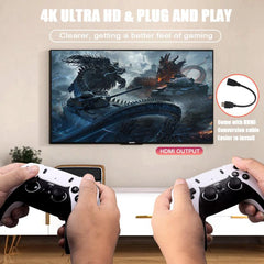 M10 Pro 4K TV Game Player 3D HD Retro Video Game Console, 64G With Wired Controller, 128G With Wired Controller, 256G With Wired Controller, 64G With Charged Controller, 128G With Charged Controller, 256G With Charged Controller