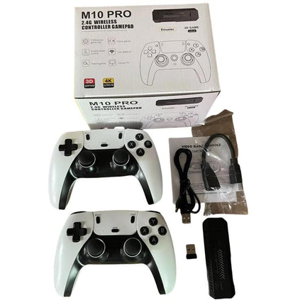 M10 Pro 4K TV Game Player 3D HD Retro Video Game Console, 64G With Wired Controller, 128G With Wired Controller, 256G With Wired Controller, 64G With Charged Controller, 128G With Charged Controller, 256G With Charged Controller