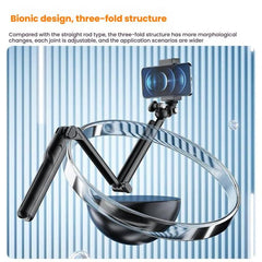 TELESIN Tri-folding Tripod For Sports Camera Mobile Phone Selfie Stand Desktop Fixed Bracket