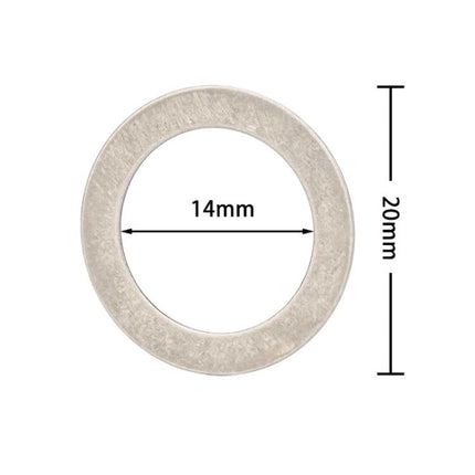 ZTTO Bicycle Pedal Stainless Steel Washer Mountain Bike Disc Protection Gasket, 20pcs