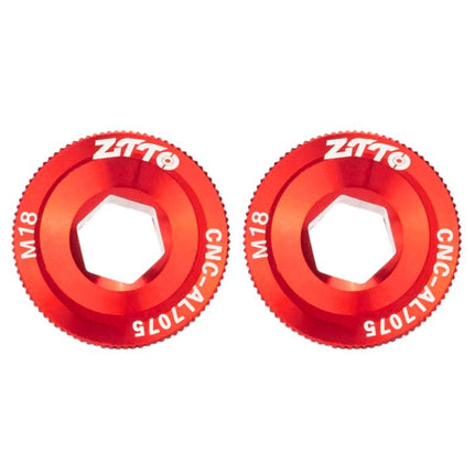 2pcs ZTTO Bicycle Aluminum Alloy Crank Cover Mountain Bike Crank Screws, M18 Black, M18 Red, M18 Blue, M19 Black, M19 Red, M19 Blue, M20 Black, M20 Red, M20 Blue