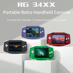 ANBERNIC RG 34XX Handheld Game Console Classic Retro Wireless WIFI Video Gaming Player, Standard 32G-Without Game, Standard + 64G, Standard + 128G, Standard + 256G
