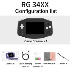 ANBERNIC RG 34XX Handheld Game Console Classic Retro Wireless WIFI Video Gaming Player, Standard 32G-Without Game, Standard + 64G, Standard + 128G, Standard + 256G